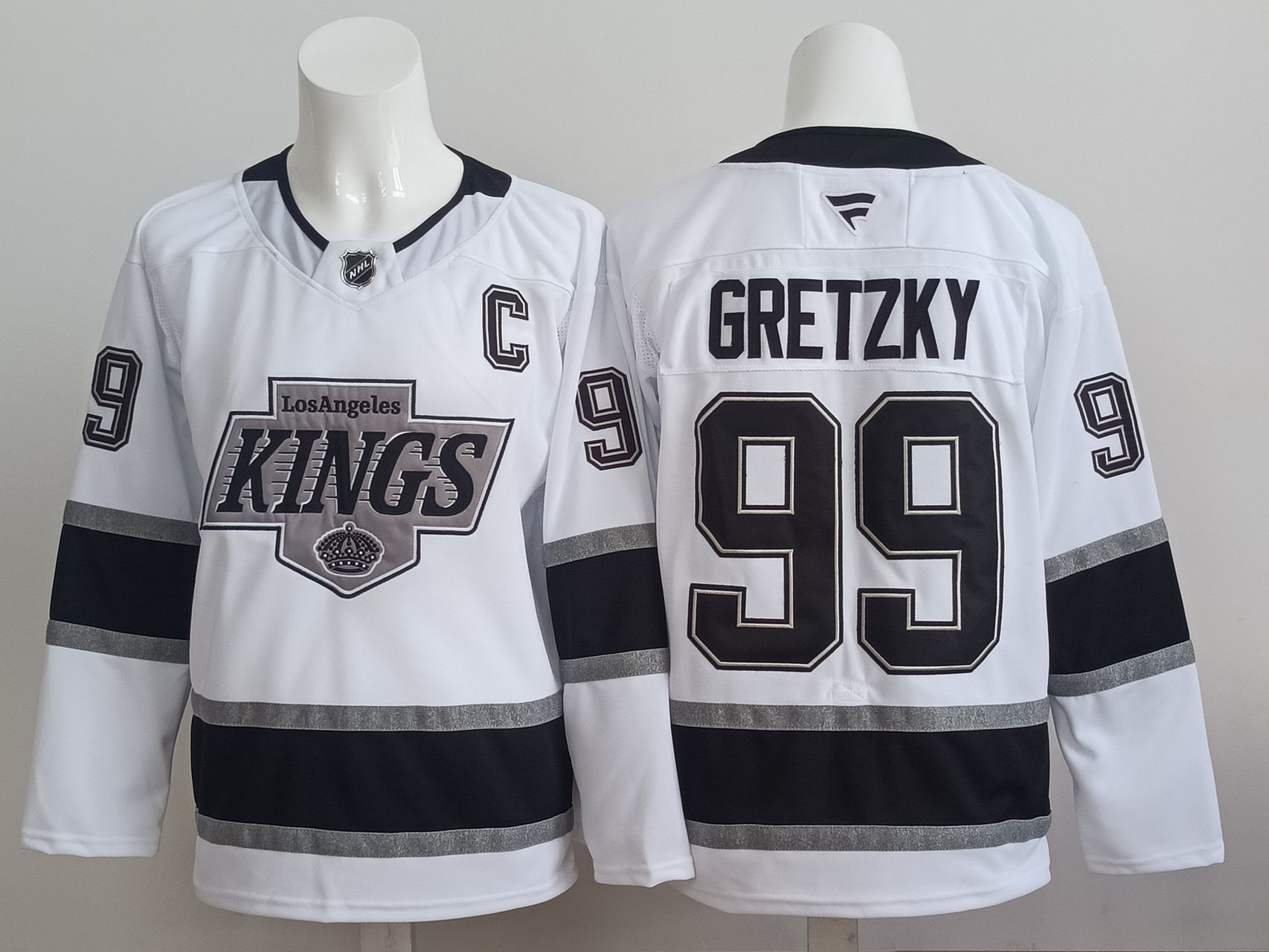 Men 2025 Los Angeles Kings #99 Gretzky White Throwback NHL Jersey style 01->los angeles kings->NHL Jersey